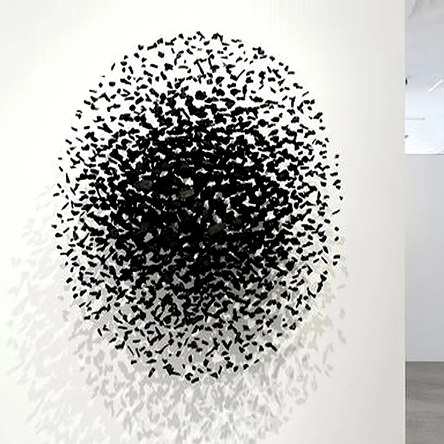 Charcoal Cascade Pixel Chandelier - Image 12
