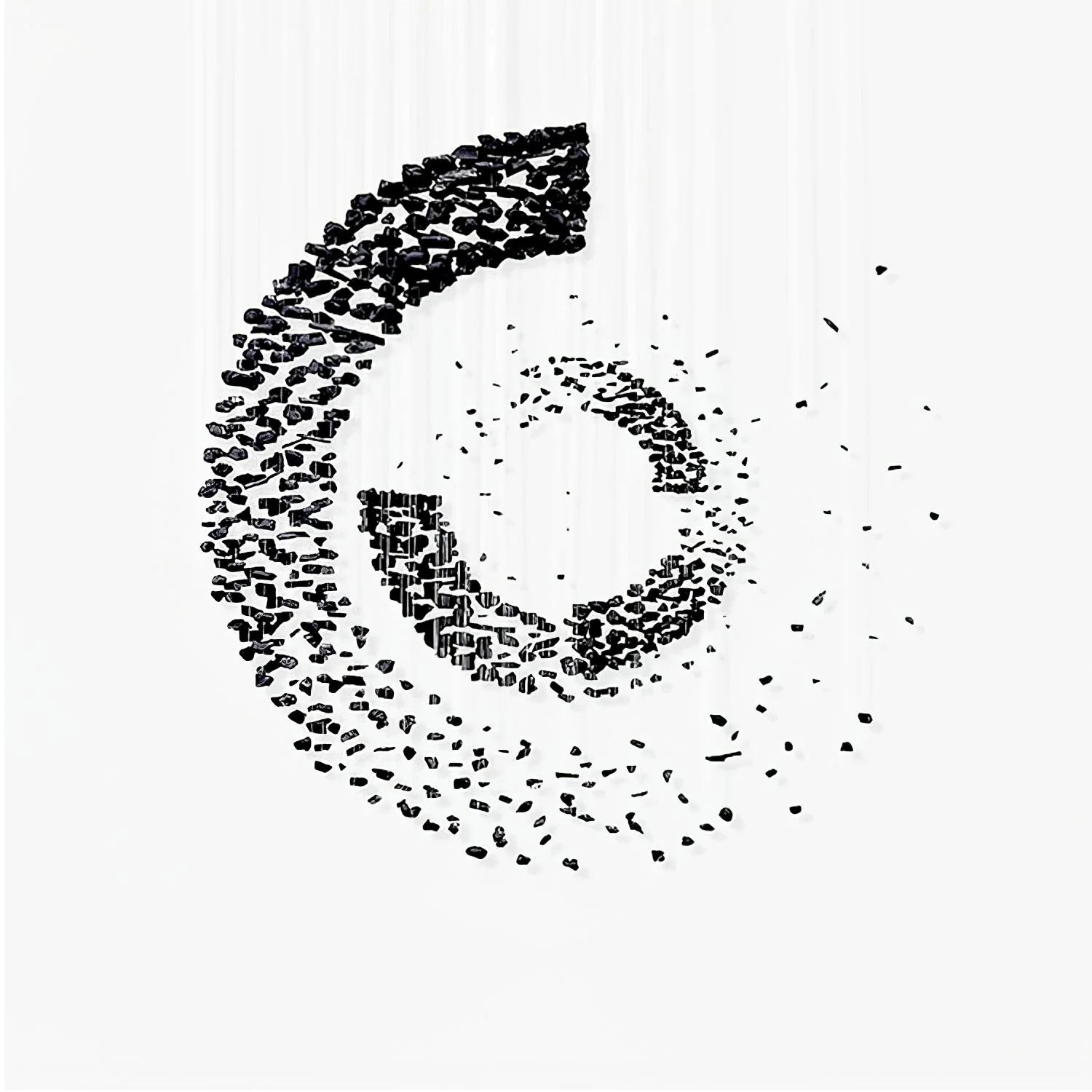 Charcoal Cascade Pixel Chandelier - Image 16
