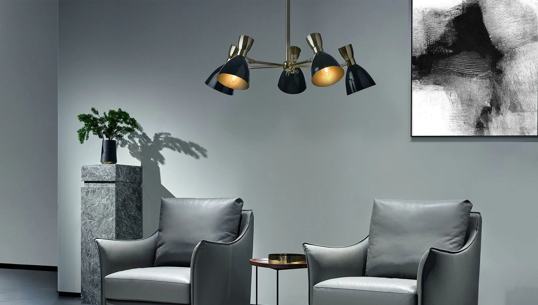 Charlie 5 Light Modern Chandelier - Villa Lumi - Image 2