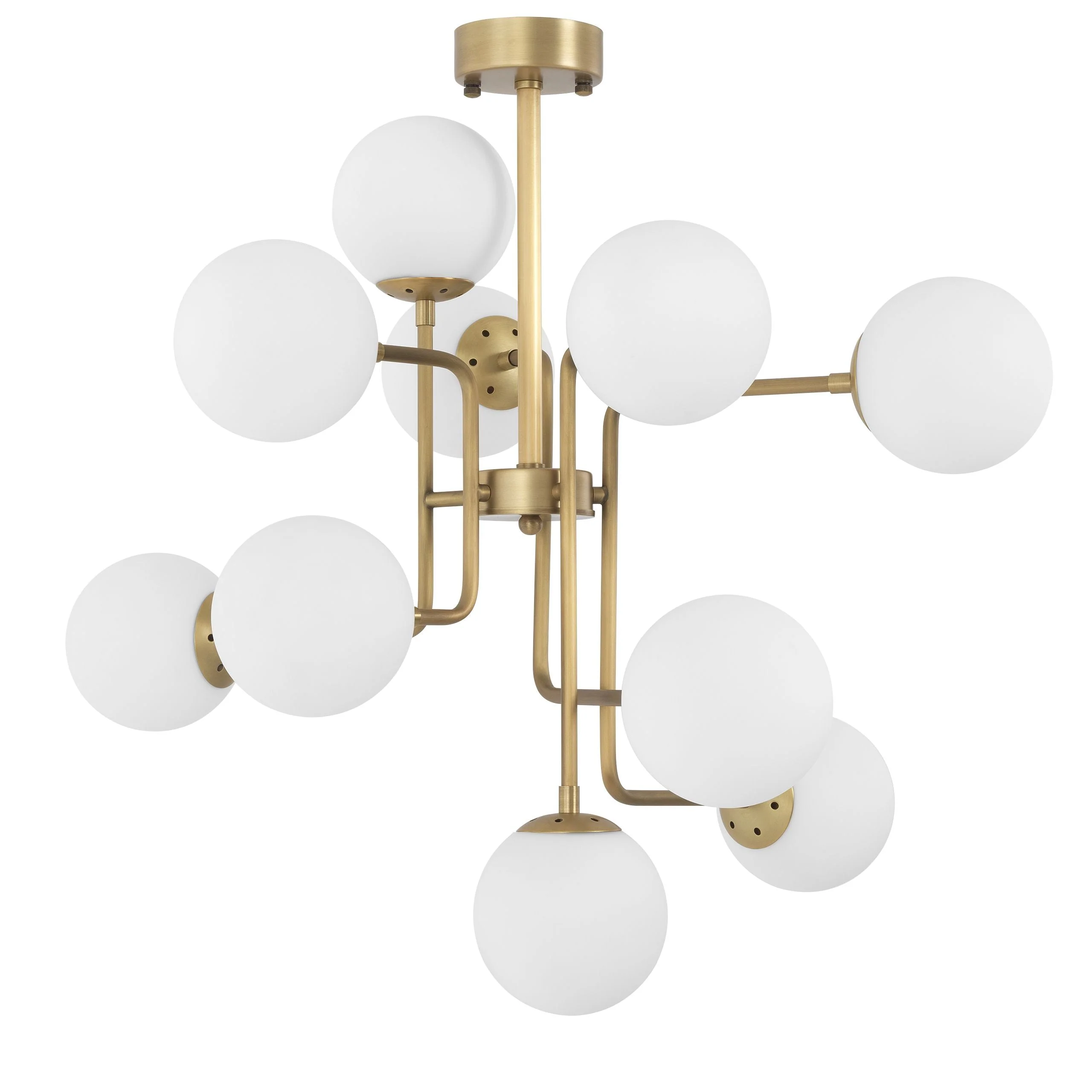 Chase Modern Brass Chandelier - [Brass] - Image 2