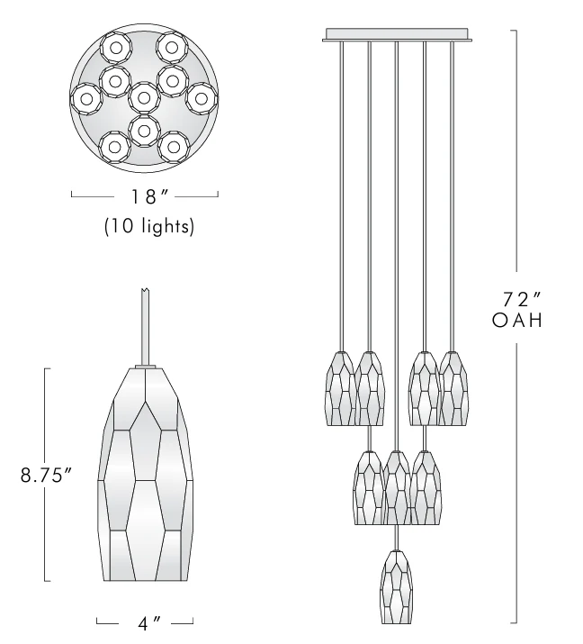 Chapt Circular Chandelier - Image 9