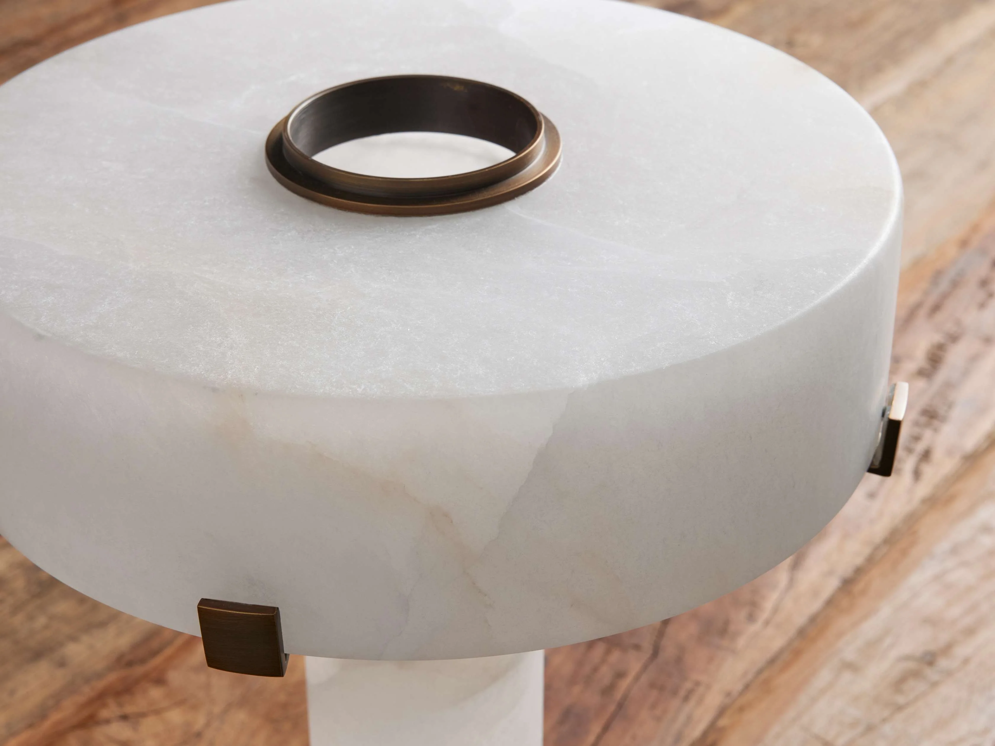 Chayla Alabaster Stone Table Lamp 13'' 19'' - Image 4