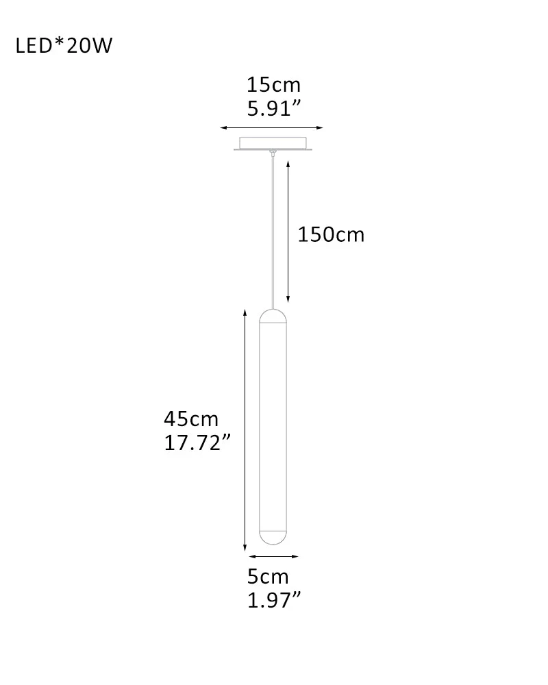 Cluster Mini Cadiz Linear Long Pendant Ceiling for Kitchen Island - Image 10