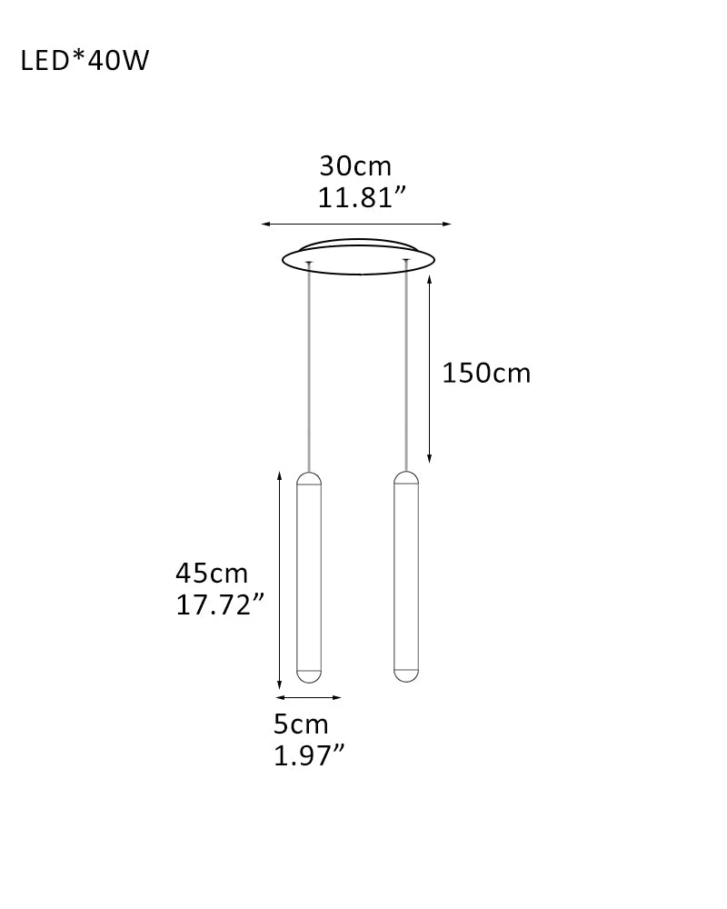 Cluster Mini Cadiz Linear Long Pendant Ceiling for Kitchen Island - Image 11