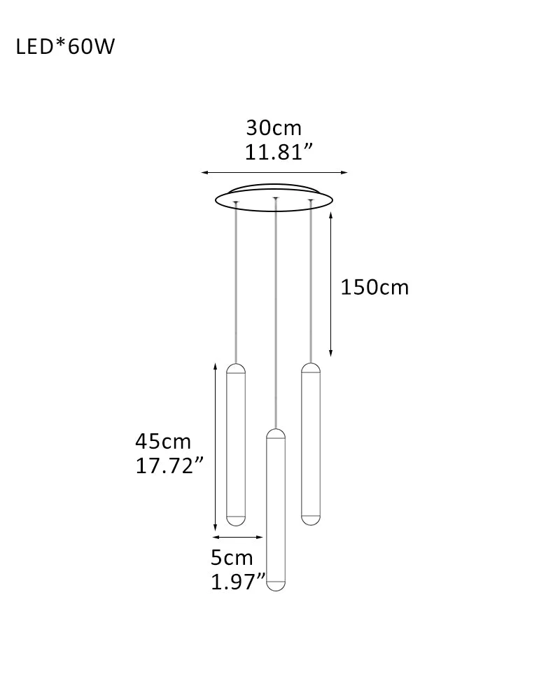 Cluster Mini Cadiz Linear Long Pendant Ceiling for Kitchen Island - Image 12