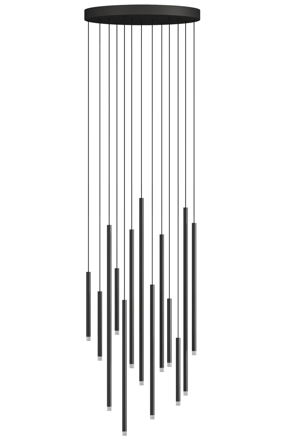Clustered Tubes LED Chandelier by Aurorae Lighting