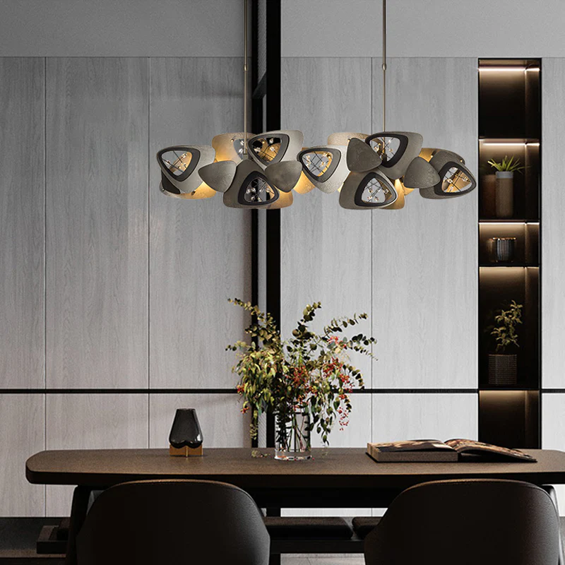 Contemporary Stainless Steel Linear Chandelier - Image 2