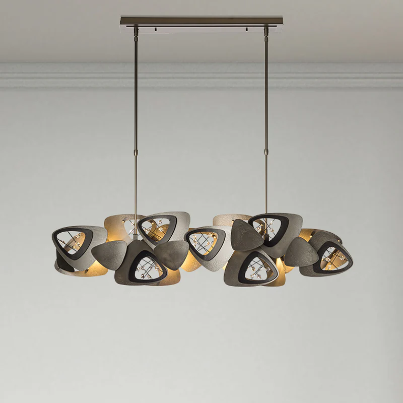 Contemporary Stainless Steel Linear Chandelier - Image 3