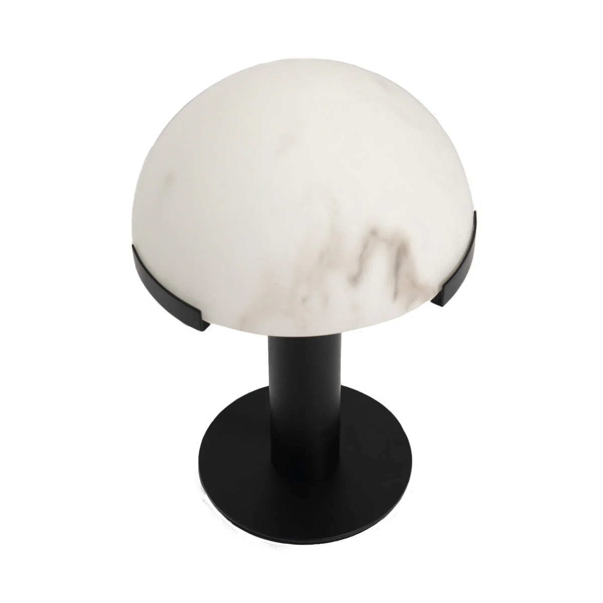 Copper And Alabaster Dome Table Lamp - Image 2