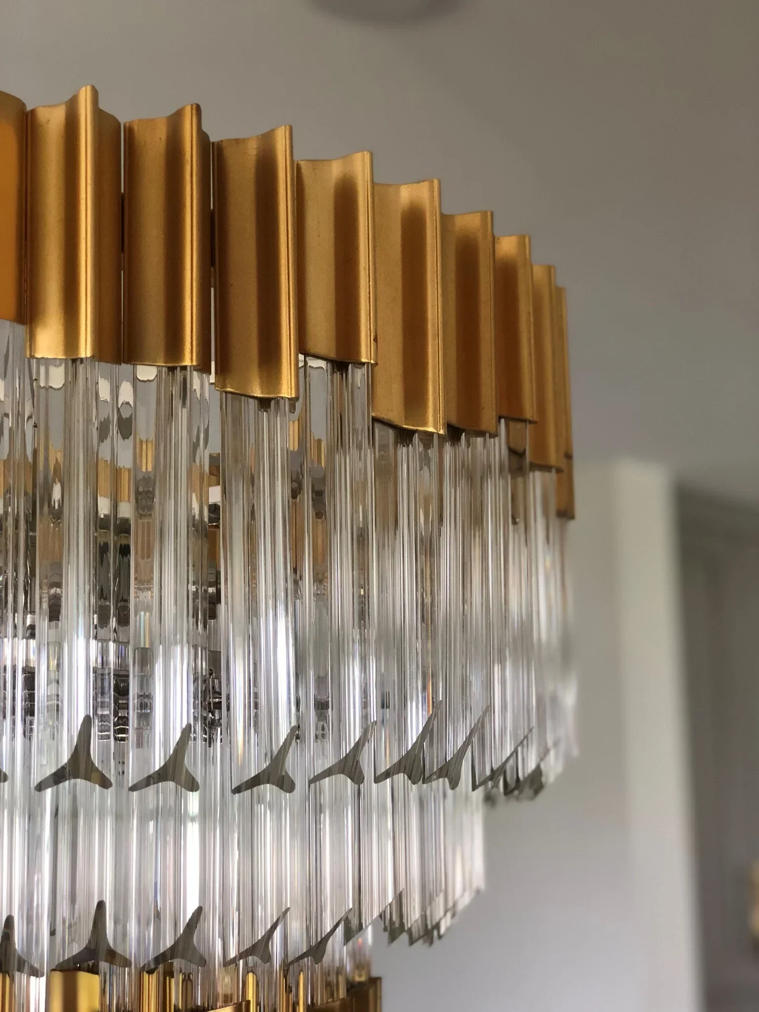 Charisma 10 Light Pendant - Gold Leaf W Polished Stainless - Image 5