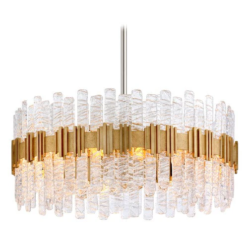 Ciro 10 Light Pendant - Antique Silver Leaf Stainless - Image 3