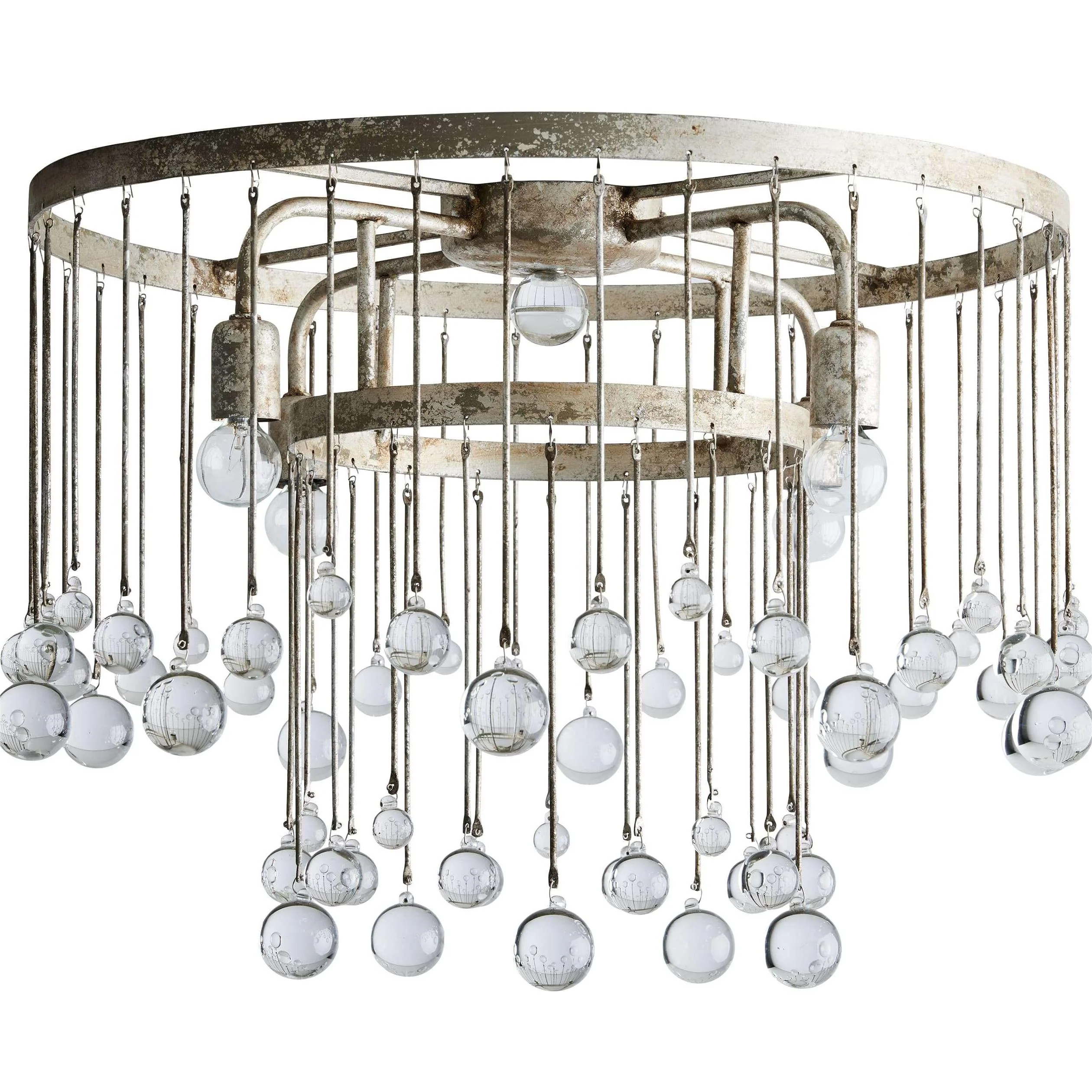 Aubrey Crystal Ball Flushmount Lamp - Image 17