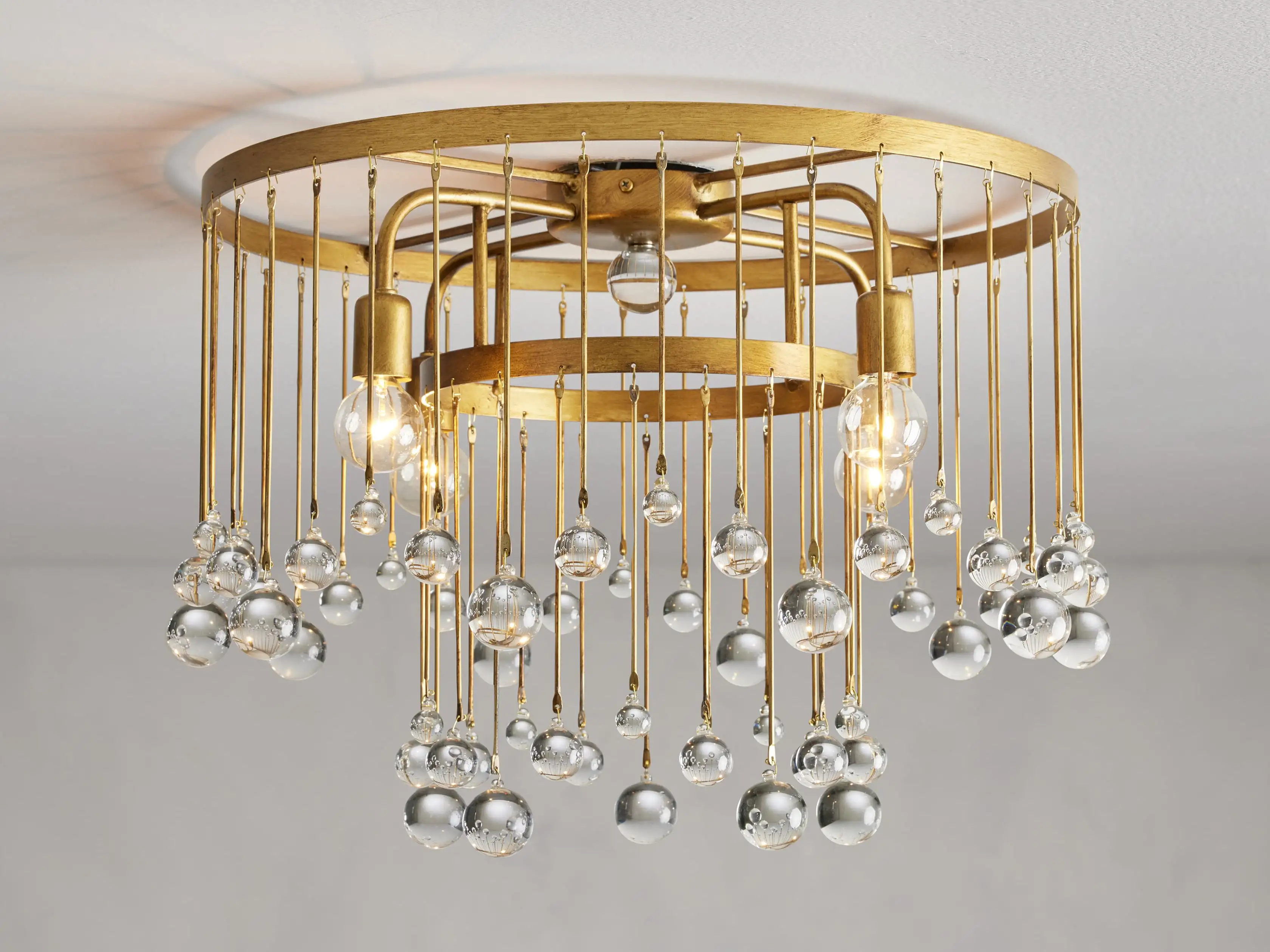 Aubrey Crystal Ball Flushmount Lamp - Image 6