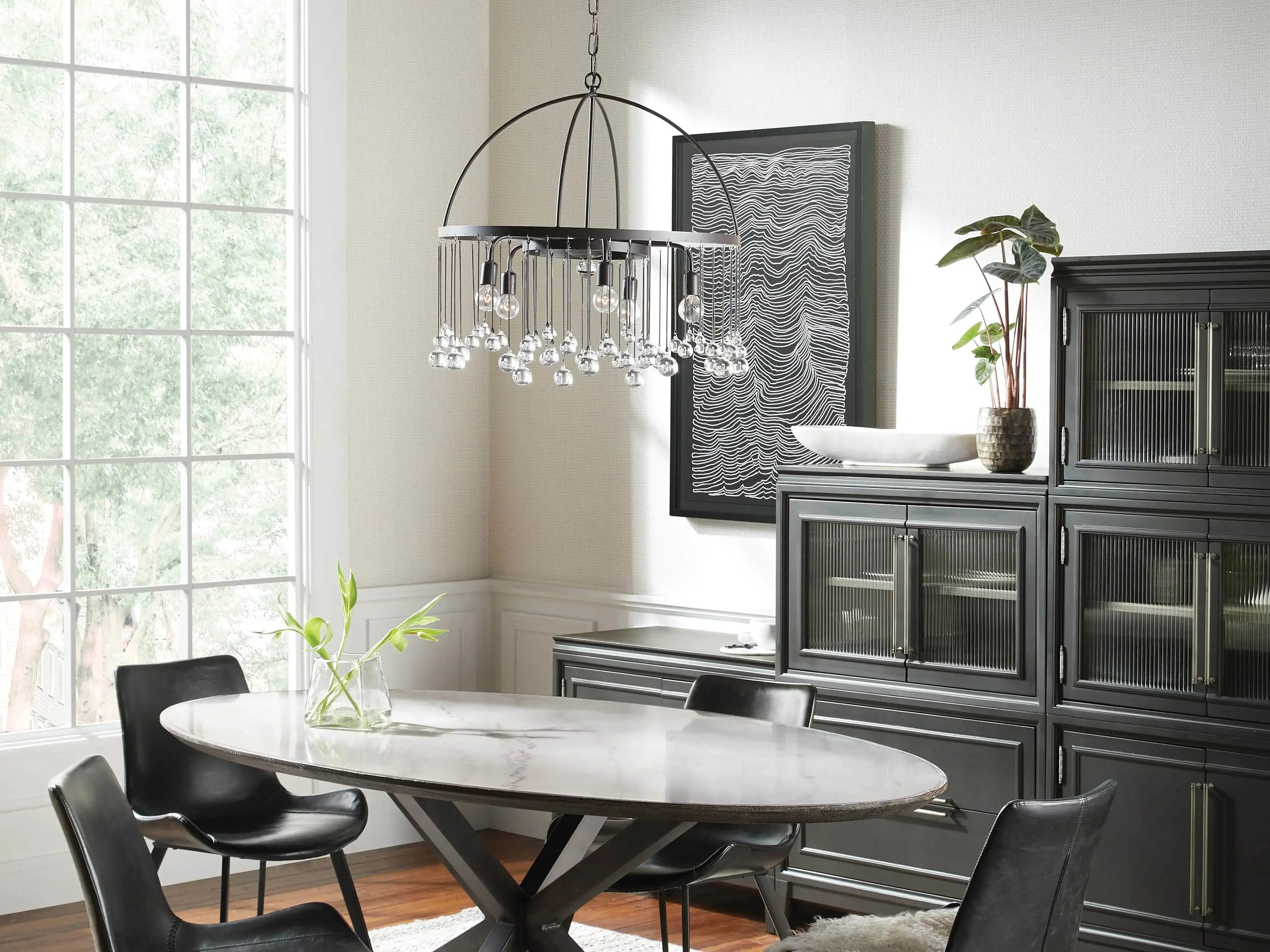 Aubrey Crystal Ball Round Chandelier 5 Light / 8 Light - Image 4