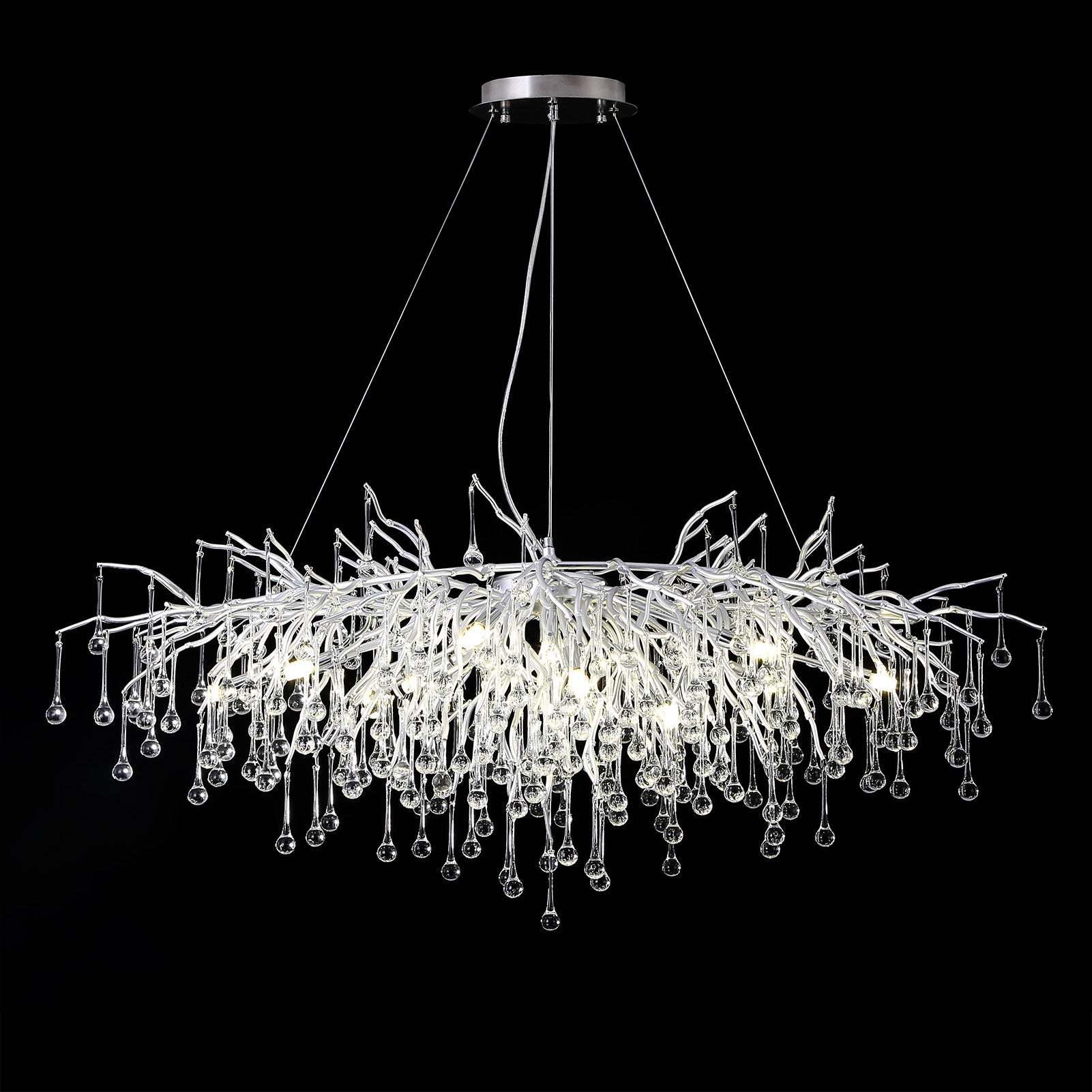 Crystal Branch Raindrop Chandelier - Image 9