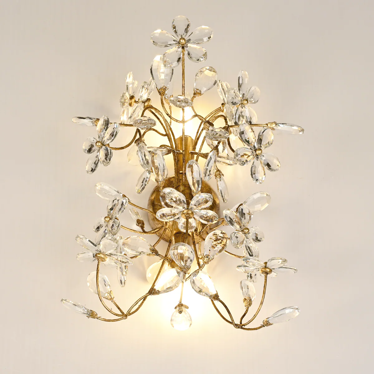 Crystal Flowers Fiore 2-Light Wall Sconce - Image 10