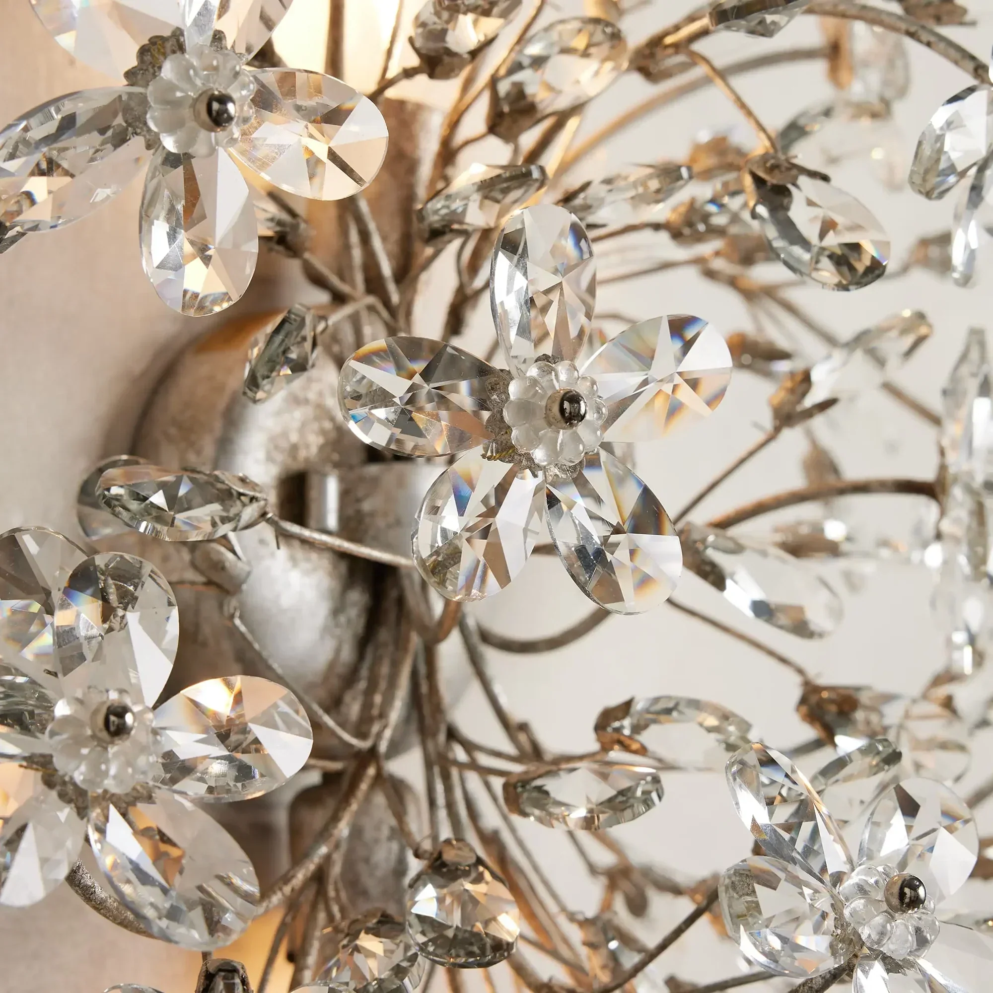 Crystal Flowers Fiore 2-Light Wall Sconce - Image 13