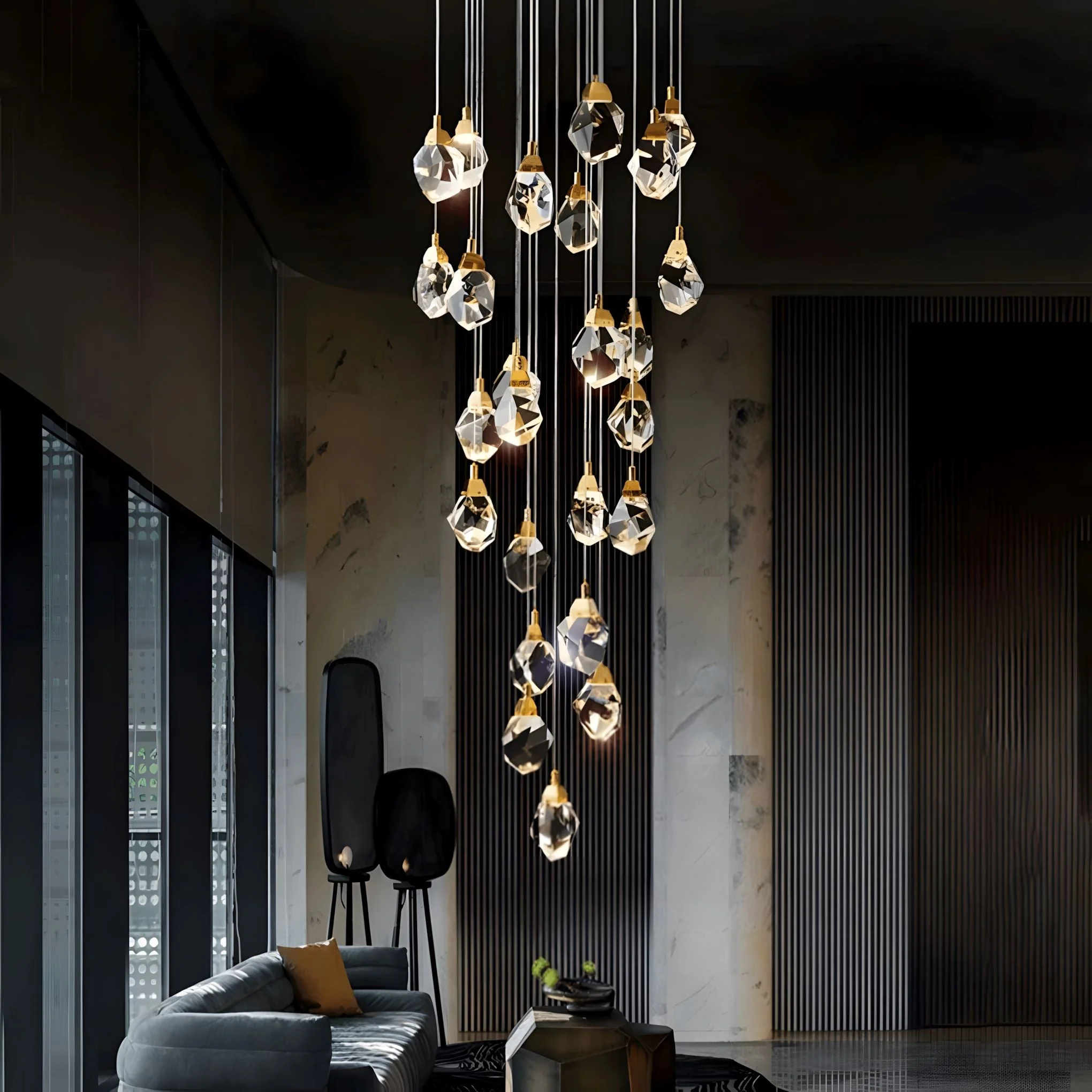 Crystal Rock Chandelier(Grand)