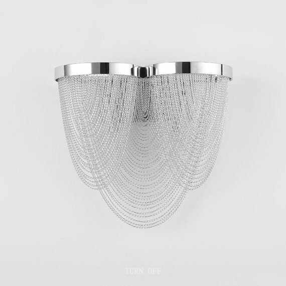 Curt Modern Chain Tassel Wall Sconce - Image 11