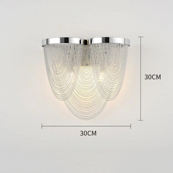 Curt Modern Chain Tassel Wall Sconce - Image 14