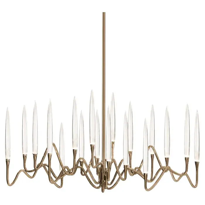 Custom Size Pezzo Crystal Long Chandelier L70'' - Image 22