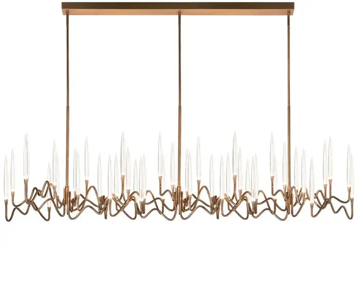 Custom Size Pezzo Crystal Long Chandelier L70'' - Image 8