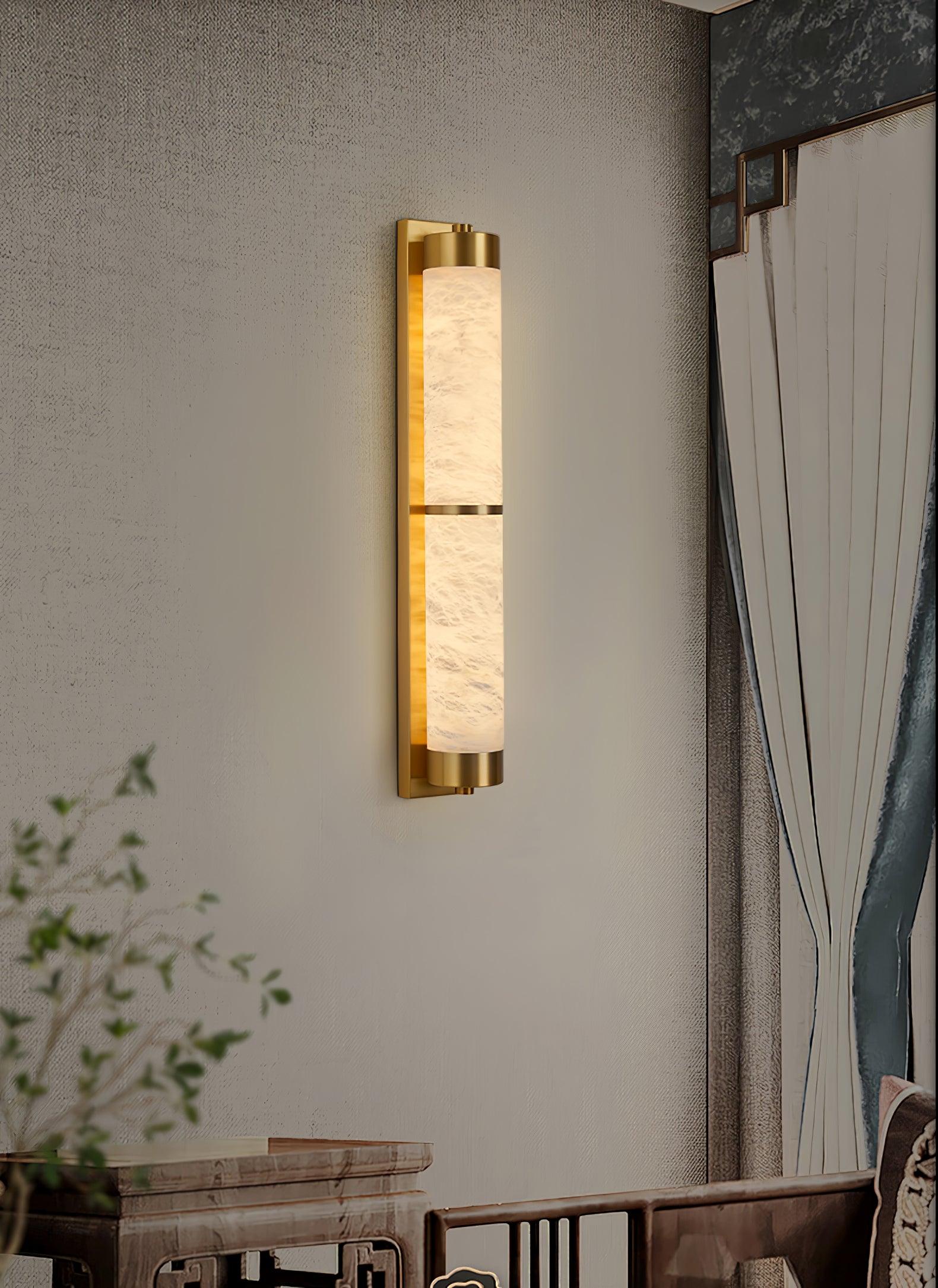 Cylindra Alabaster Brass Wall Light - Image 46