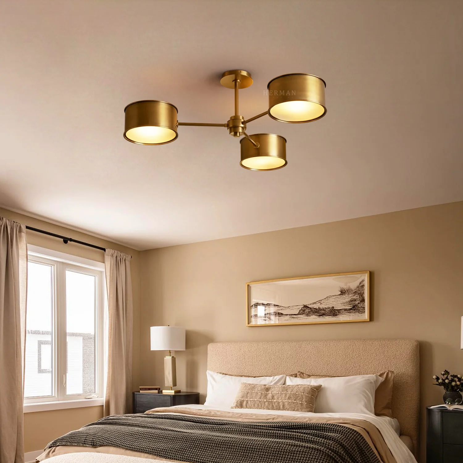 Daphne Metal Flush Mount