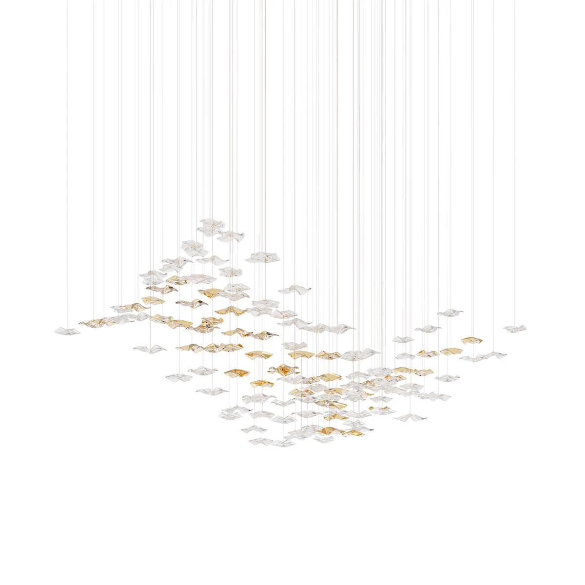 Tidal Art Glass Chandelier (With Canopy) - Image 15