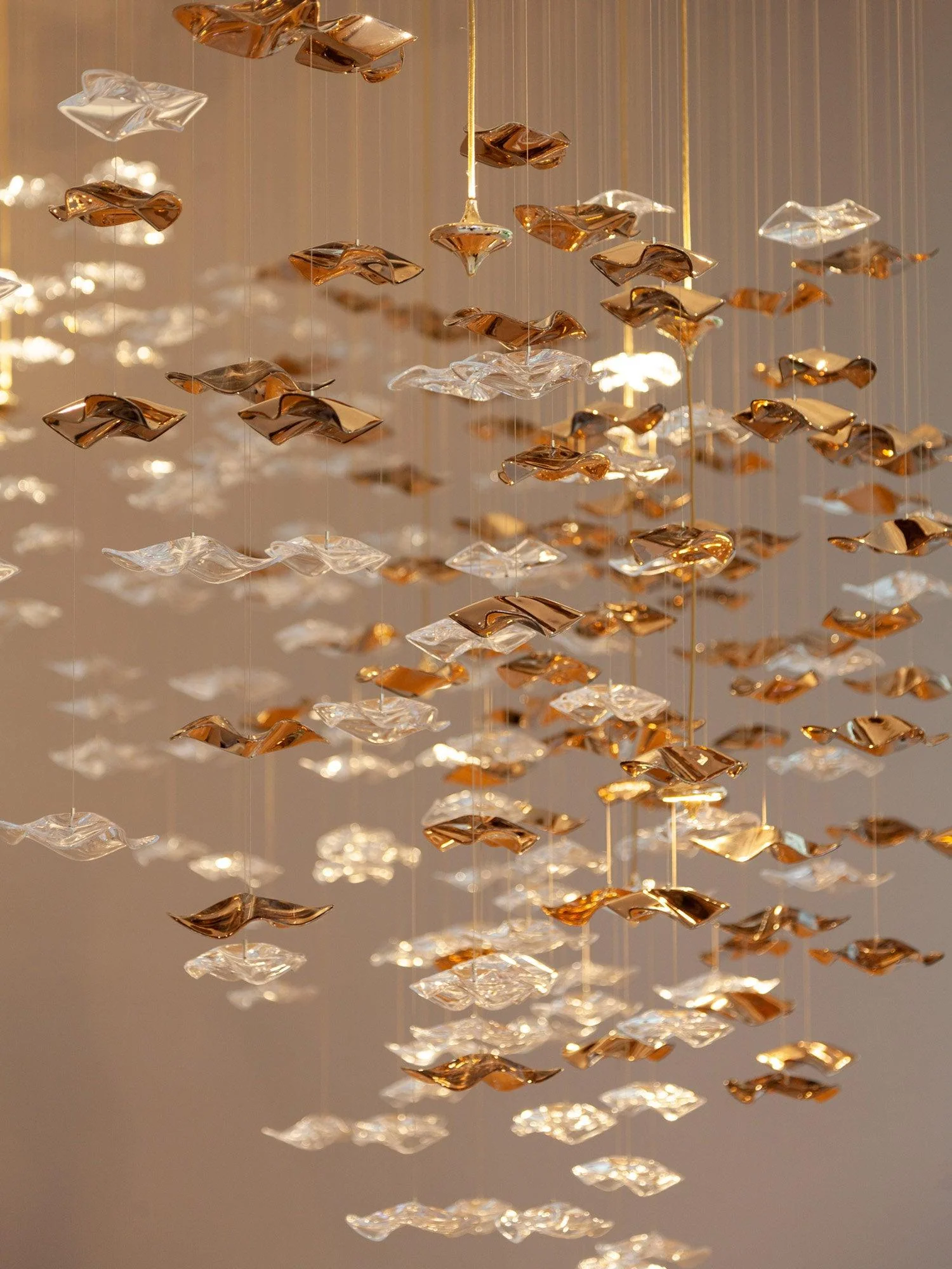 Tidal Art Glass Chandelier (With Canopy) - Image 33