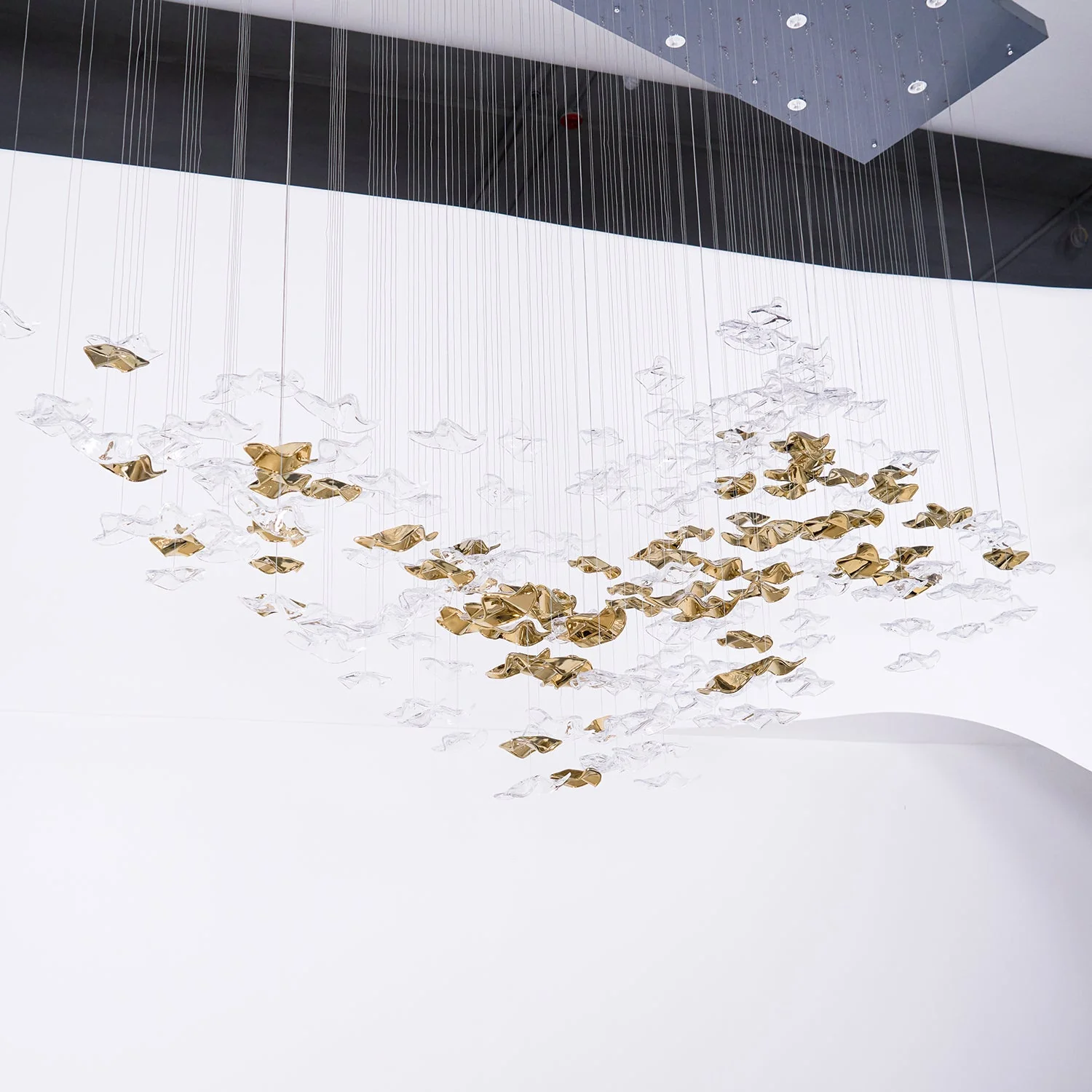 Tidal Art Glass Chandelier (With Canopy) - Image 50