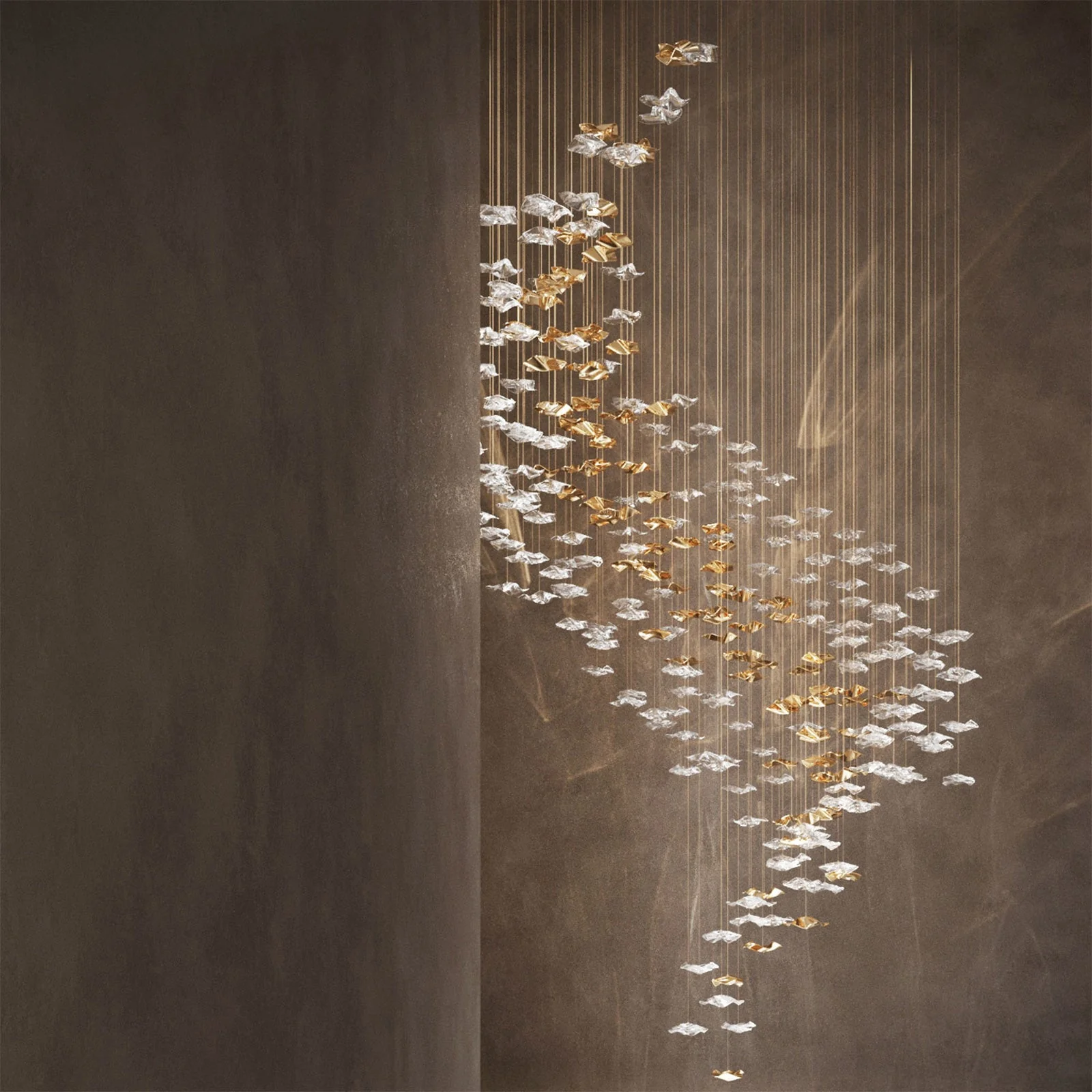 Tidal Art Glass Chandelier (With Canopy) - Image 6