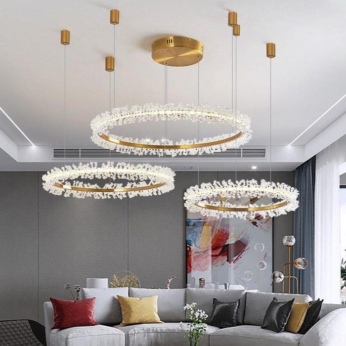 Doris 3-Piece Crystal Chandelier - Image 2
