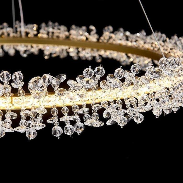 Doris 3-Ring Crystal Chandelier - Image 4
