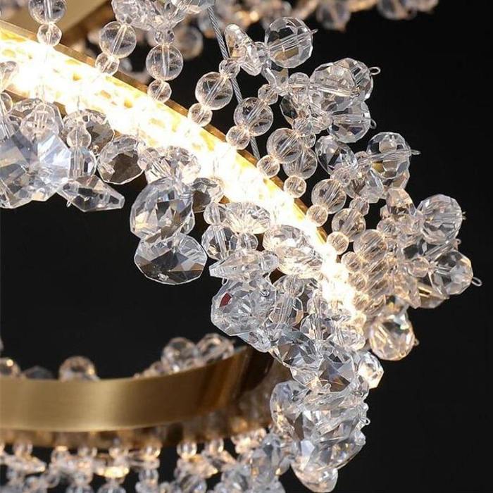 Doris 3-Ring Crystal Chandelier - Image 5
