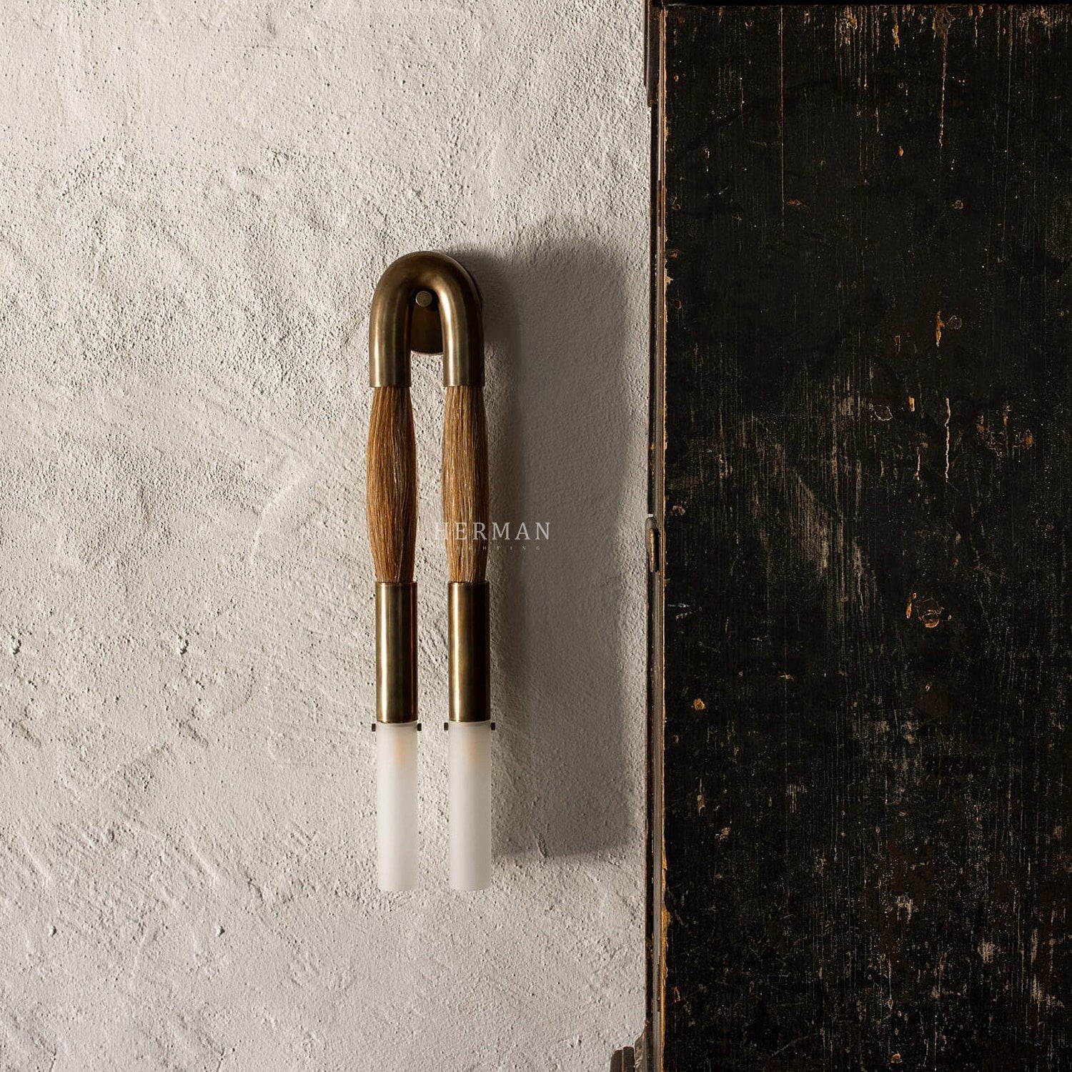 Double Head Antonia Horsehair Sconce - Image 37