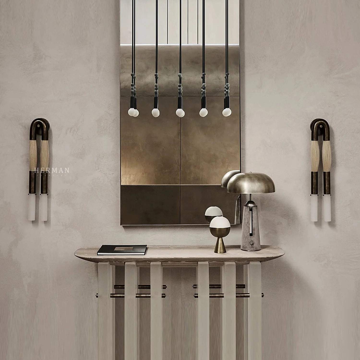Double Head Antonia Horsehair Sconce - Image 43