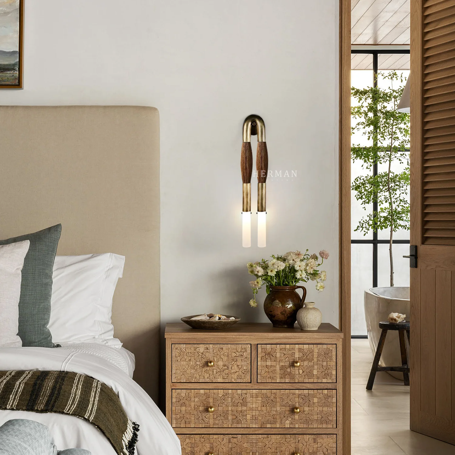 Double Head Antonia Horsehair Sconce - Image 47