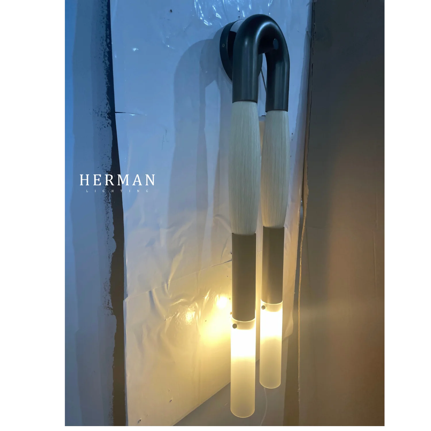 Double Head Antonia Horsehair Sconce - Image 49
