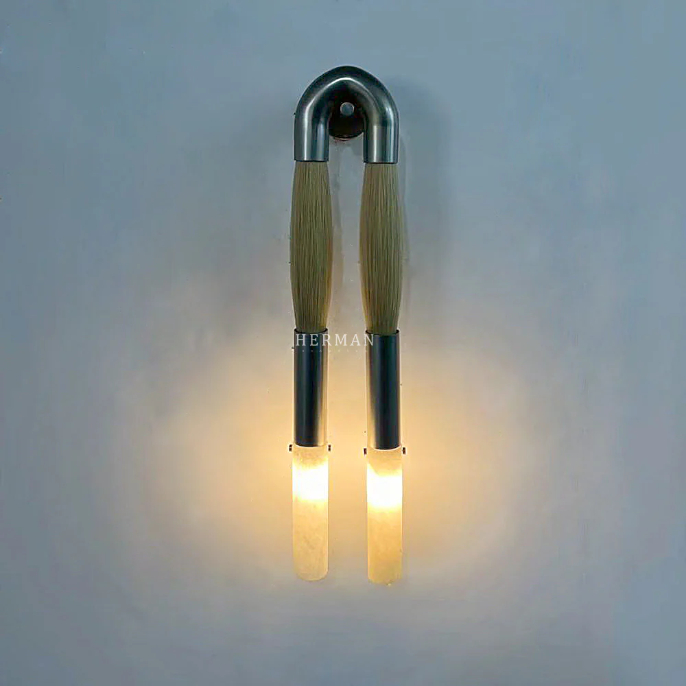 Double Head Antonia Horsehair Sconce - Image 6