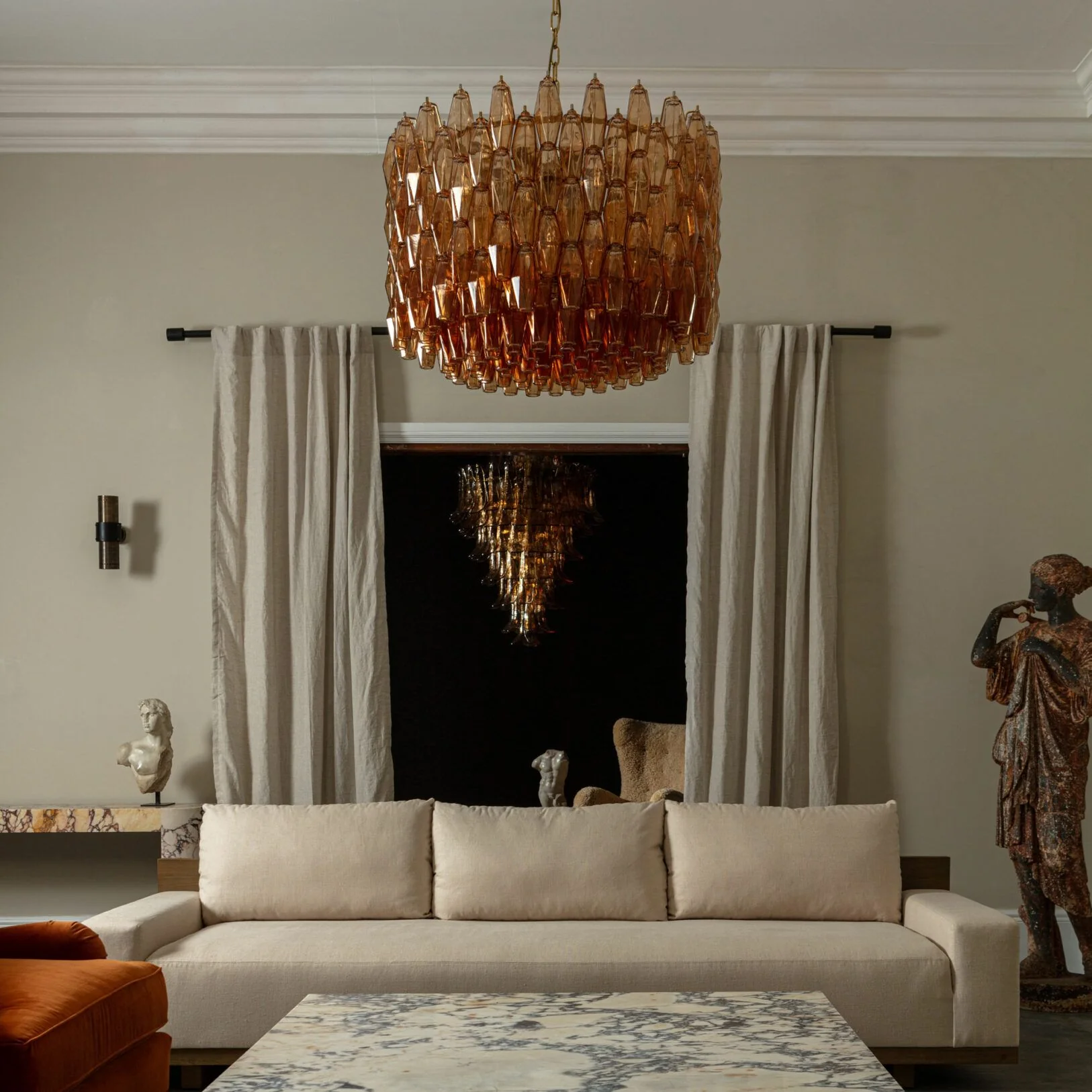 Drum Sorrento Chandelier – Two Colours Available 31.5" - Image 4