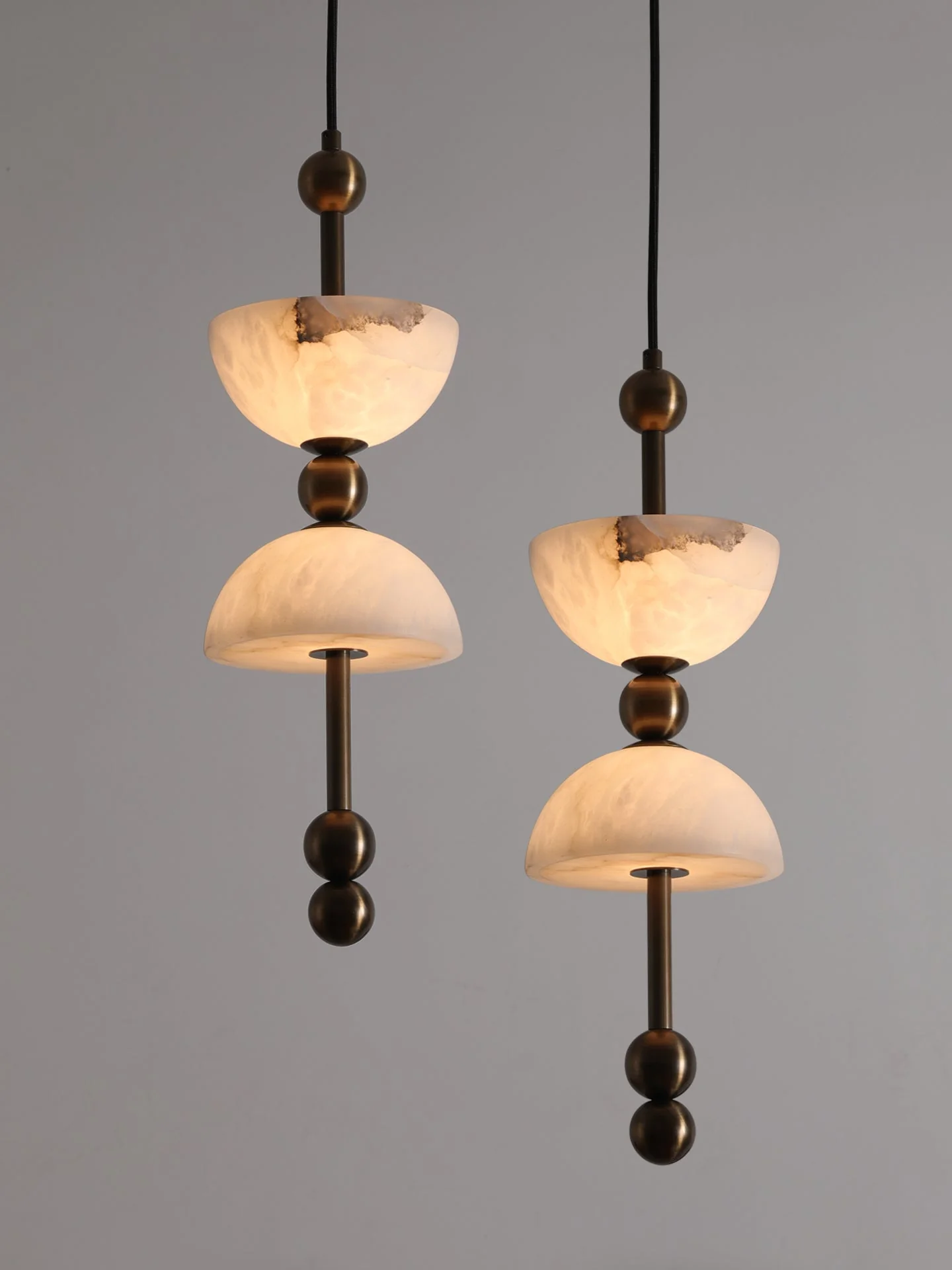 Duo Alabaster Pendant Lamp - Image 10