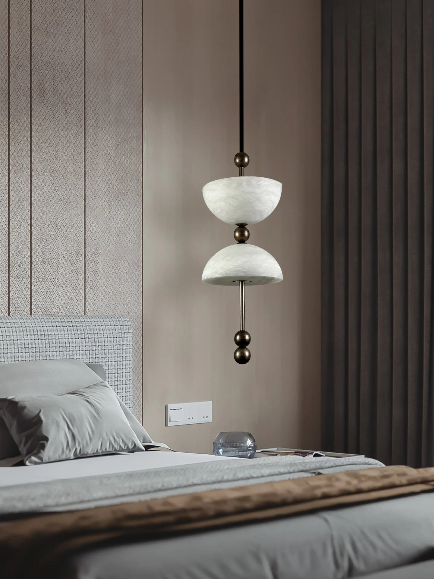 Duo Alabaster Pendant Lamp - Image 11