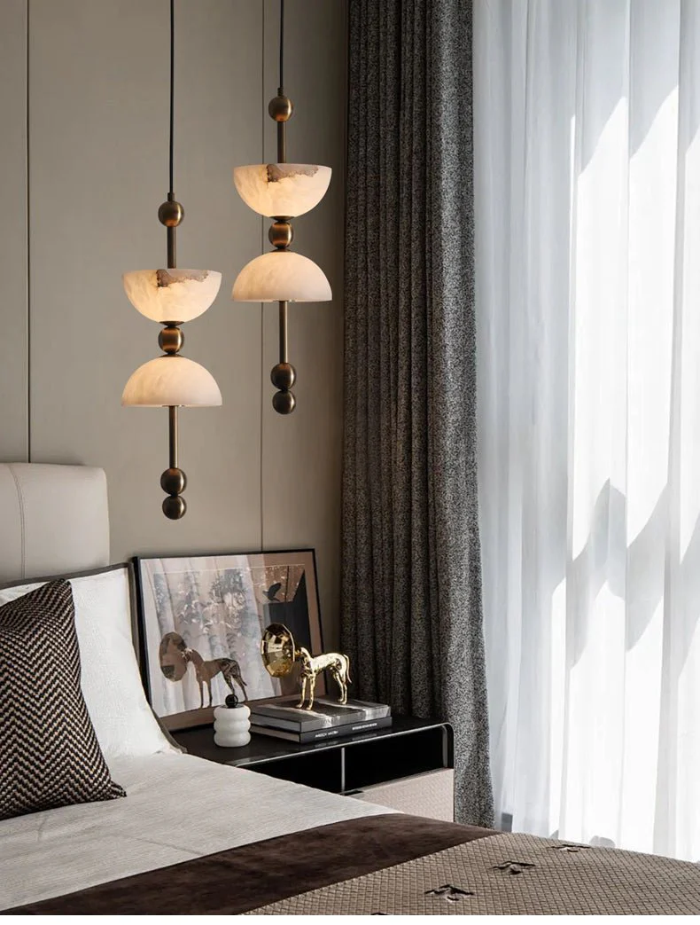 Duo Alabaster Pendant Lamp - Image 13