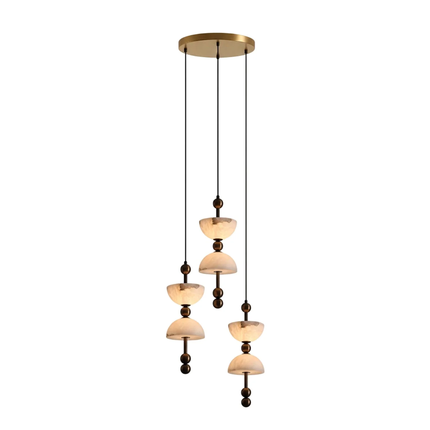 Duo Alabaster Pendant Lamp - Image 17