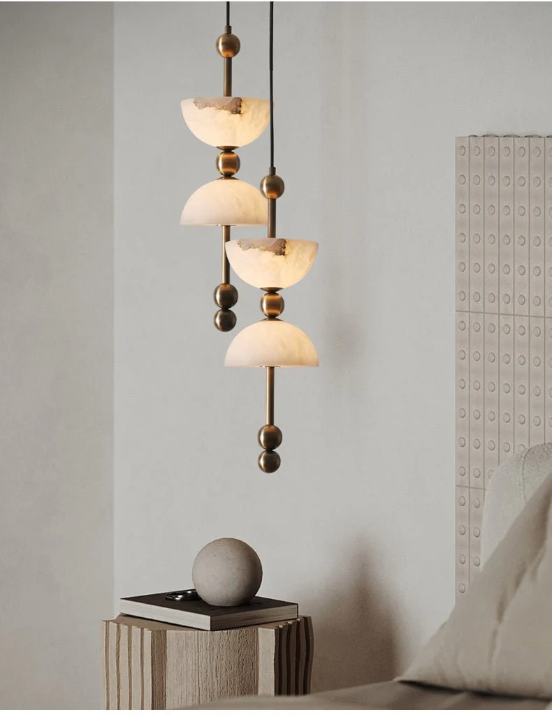 Duo Alabaster Pendant Lamp - Image 3