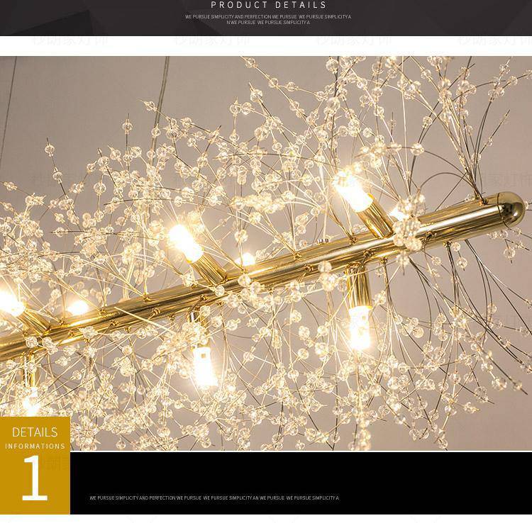 El Sol Kitchen Island Lighting Fixture, Gold - Image 7