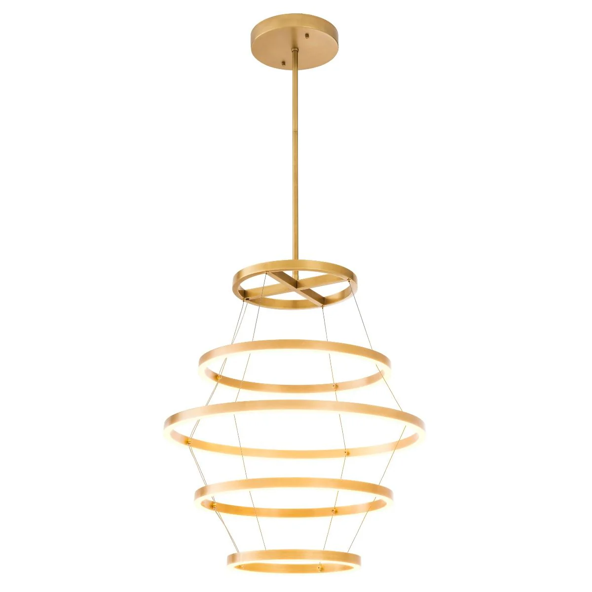 Elements Modern Brass Chandelier - [Brass]
