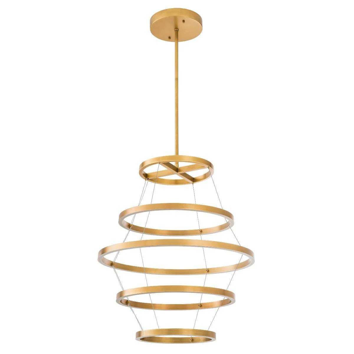 Elements Modern Brass Chandelier - [Brass] - Image 2