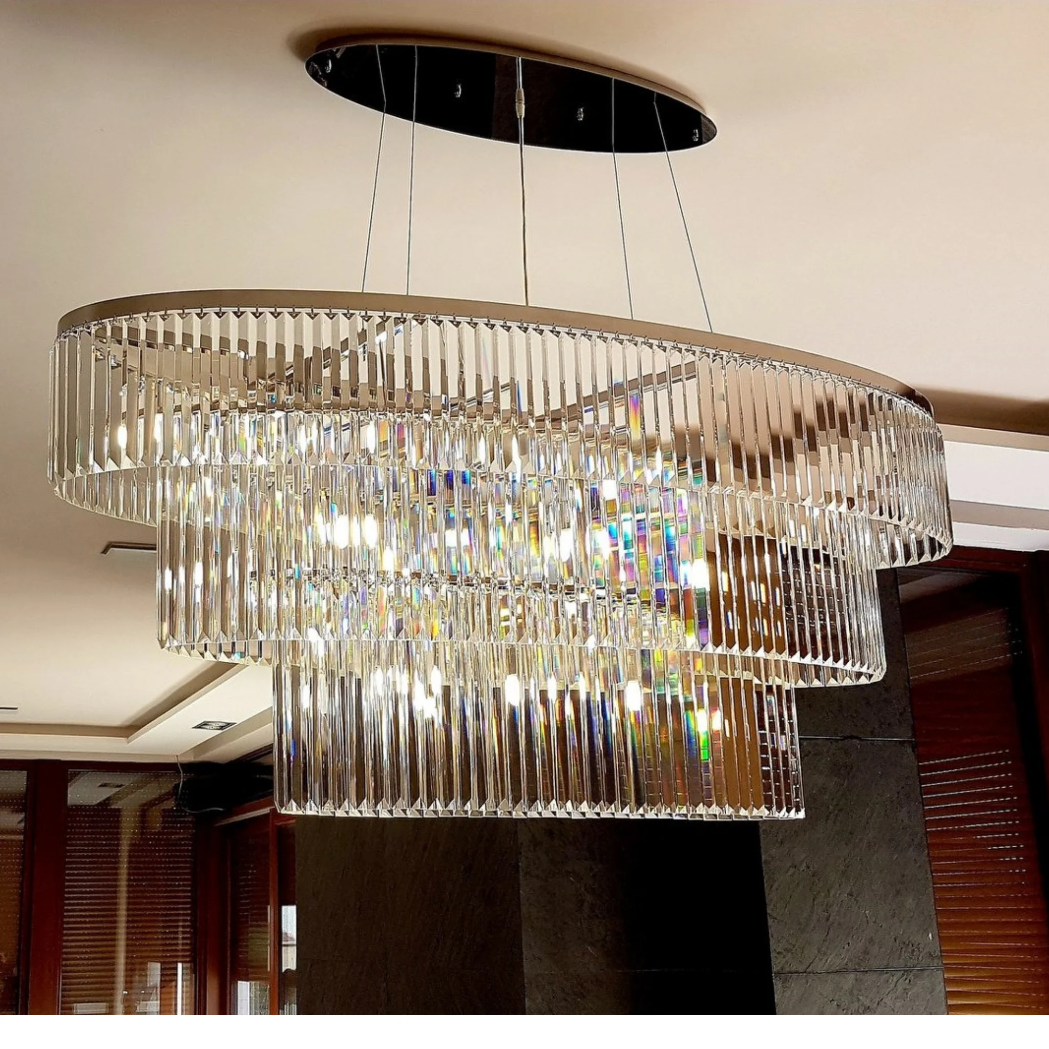 Elite Modern Glass Chandelier - Luchiante - Image 2